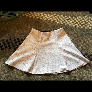 White spotted black skirt